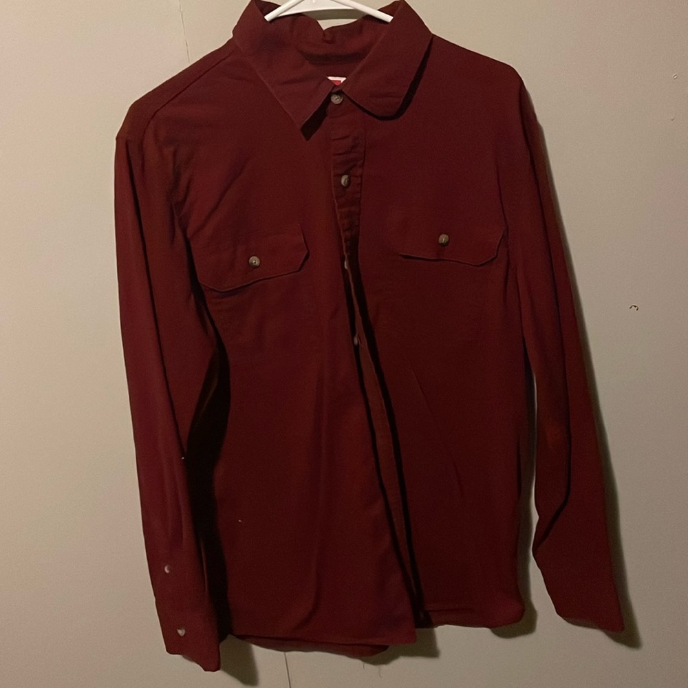 Wrangler 1947 Maroon Button Up
